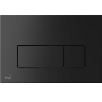 Клавиша смыва Alcaplast Thin M578 Черная матовая — фото 1, Кнопки смыва