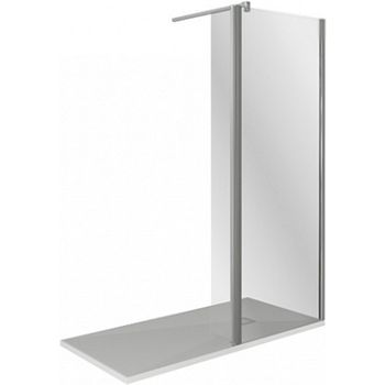 Душевая перегородка Good Door Walk In SP2-80-C-CH 80x28 профиль Хром стекло прозрачное — фото 1, Душевые перегородки