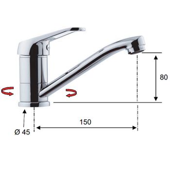 Смеситель для раковины Remer Remix R11G Хром — фото 2, Смесители для раковины