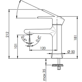 Смеситель для раковины Remer Vanity V12 Хром — фото 1, Смесители для раковины