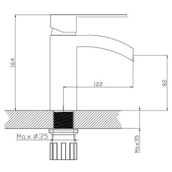 Смеситель для раковины Haiba HB13505 Хром — фото 2, Смесители для раковины