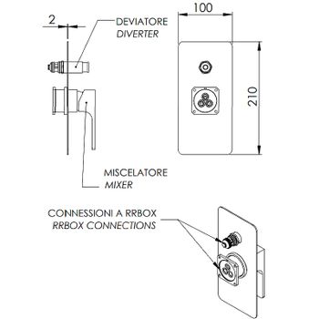 Смеситель для душа Remer Absolute AU09KBBO Белый матовый — фото 2, Смеситель для душа