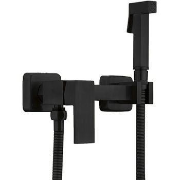 Гигиенический душ со смесителем Haiba HB5513-7 Черный матовый — фото 3, Гигиенические души