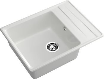 GRANFEST Мойка LEVEL 660L 1-чаша+крыло 660*500мм иней арт.GF- — фото 1, Кухонные мойки