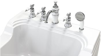 Акриловая ванна Radomir Тахарат 120х80 1-01-0-0-1-166 Белая — фото 4, Акриловые ванны