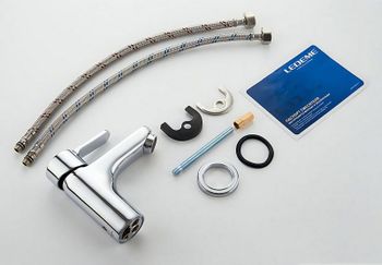 Смеситель для раковины Ledeme H03 1003L Хром — фото 9, Смесители для раковины