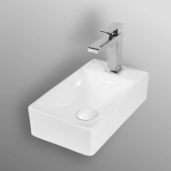 Раковина Bond 38 R S12-380R Белая глянцевая — фото 6, Мини-раковины