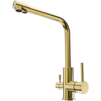 Смеситель для кухни Lemark Expert LM5061G Золото — фото 1, Смесители для кухни