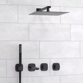 A9151.265.315.219.162.327.242.217 Встраиваемый комплект для ванны с верхней душевой насадкой, лейкой — фото 1, Встраиваемые душевые комплекты