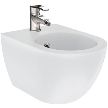 Биде Creavit Free FE510-00MB00E-0000 подвесное Белое матовое — фото 1, Биде подвесные