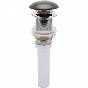 Донный клапан AQUAme AQM7002-0MDG click-clack Темно-серый матовый — фото 1, Донные клапаны