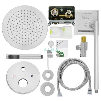 Душевая система ALMAes Sakari TVZ-0891 Хром — фото 3, Встраиваемые душевые комплекты