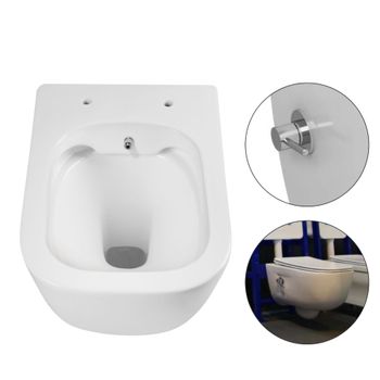 Унитаз подвесной с функцией биде безободковый фарфоровый AQUATEK ДИВА AQ2012B-00 510*350*360 мм, гор — фото 5, Подвесные унитазы