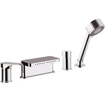 Смеситель на борт ванны Remer Class Line L06 Хром — фото 1, Смесители на борт ванны