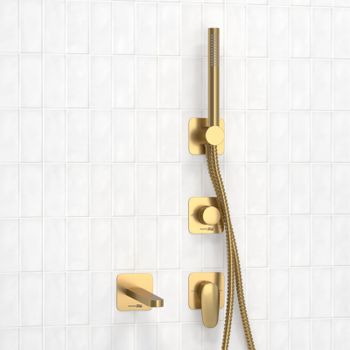 A3651.282.284.285.194.286 Встраиваемый комплект для ванны с лейкой и изливом — фото 2, Смеситель для ванны