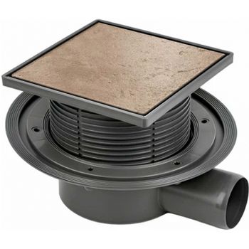 Душевой трап Bettoserb 13000088B с решеткой под плитку — фото 1, Трапы для душа