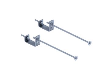 Комплект крепления для инсталляций к стене 190-250 мм Aquatek KKI-0000001 — фото 1, Комплектующие для туалета