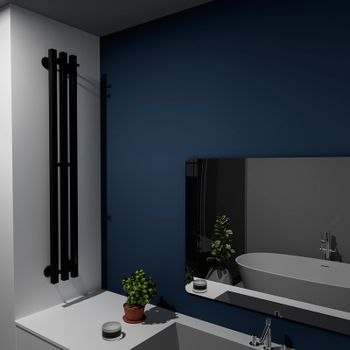 Электрический полотенцесушитель Маргроид Inaro профильный 1200x120 Inaro3v-12012-1081-9005R правый Ч — фото 5, Электрические полотенцесушители