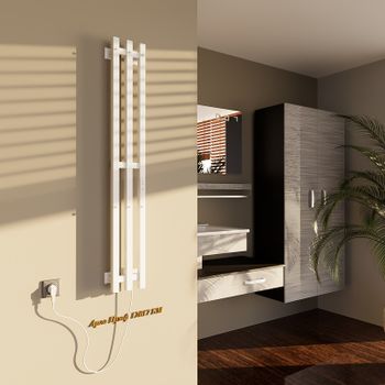 Электрический полотенцесушитель Altasan АргоПроф 120х17 АргоПроф12017БМ Белый матовый — фото 3, Электрические полотенцесушители