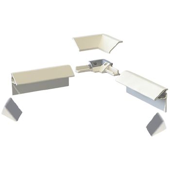 Комплект декоративных планок Altasan KDP140 Белый — фото 1, Комплектующие для туалета