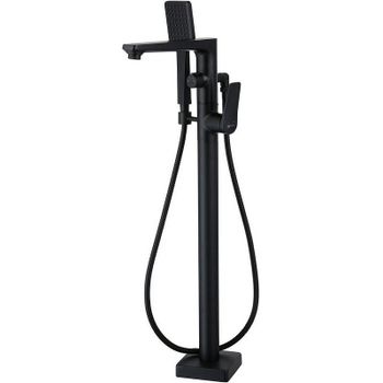 Смеситель для ванны Lemark Bronx LM3744BL Черный — фото 1, Смесители напольные