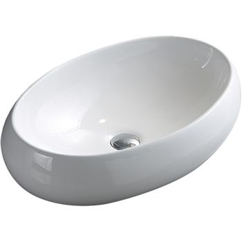 Раковина-чаша CeramaLux N 40 9030D Белая — фото 1, Раковины накладные