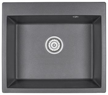 Товар: Granula-6001, ГРАФИТ (ЧЁРНО-СЕРЫЙ), кухонная мойка, кварц - фото 1 Granula-6001, ГРАФИТ (ЧЁРНО-СЕРЫЙ), кухонная мойка, кварц — фото 1, Кухонные мойки