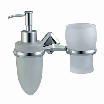 Аксесс Aller K-1189 Держатель стакана и дозатора (блистер), хром, WasserKRAFT — фото 1, Дозаторы