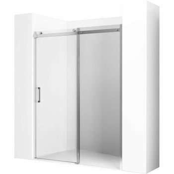 Душевая дверь Ambassador Benefit 130 19021102HX профиль Хром стекло прозрачное — фото 1, Раздвижные душевые двери