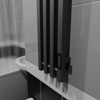 Электрический полотенцесушитель Altasan АргоЛюксПроф 120х21 АргоЛюксПроф12021Г Графит — фото 3, Электрические полотенцесушители