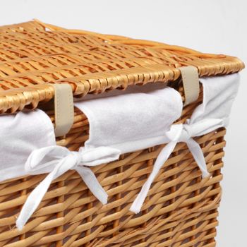 Ammer WB-370-M Плетеная корзина для белья с крышкой — фото 4, Корзины для белья