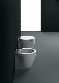 Биде GSI Modo 53 7763111 белое глянцевое — фото 2, Биде напольные