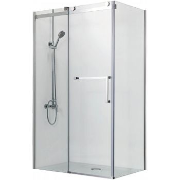 Душевой уголок Azario Vancouver 120х100 AZ-NKF1131L 1000 профиль Серебро стекло прозрачное — фото 1, Прямоугольные душевые уголки