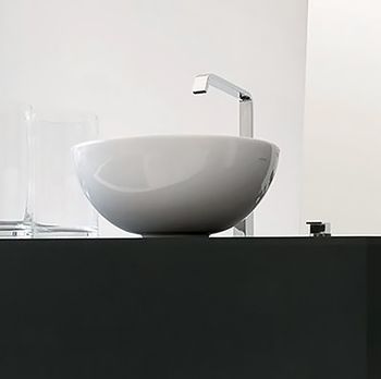 Раковина Artceram La Ciotola 46 LCL001 01 00 Белая — фото 3, Раковины накладные