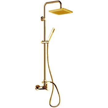 Душевая система Remer Energy EY37X7SS9SSDO Золото глянцевое — фото 1, Душевые стойки