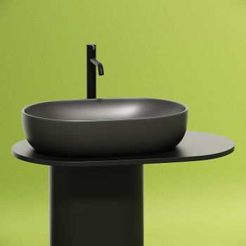 Раковина-чаша Ceramicanova Element 60 CN6047MDH Темный антрацит матовый — фото 20, Раковины накладные