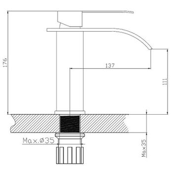 Смеситель для раковины Haiba HB12815 Нержавеющая сталь — фото 2, Смесители для раковины