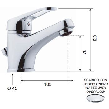 Смеситель для раковины Remer Remix R10 Хром — фото 2, Смесители для раковины