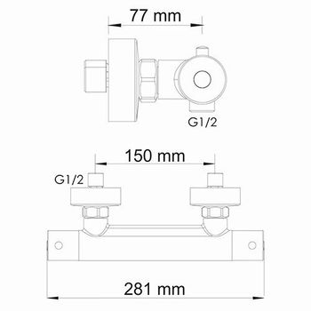Berkel 4822 Thermo Термостатический смеситель для душа — фото 5, Смеситель для душа