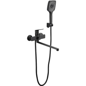 Смеситель для ванны Belz B533-7 B22533-7 универсальный Черный — фото 1, Смеситель для ванны