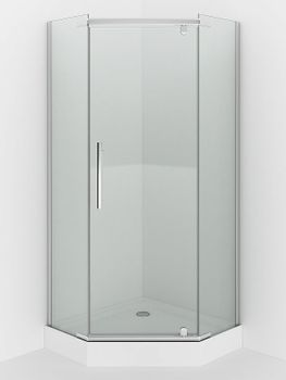 Душевой уголок Erlit Comfort 90х90 ER10109V-C1 профиль Хром стекло прозрачное — фото 5, Душевые уголки трапеция