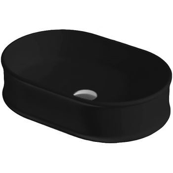 Раковина-чаша Artceram Atelier 60 ATL002 17 00 Черная матовая — фото 1, Раковины накладные