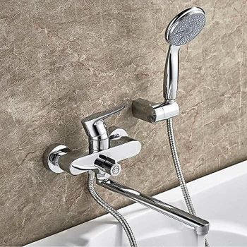 Смеситель для ванны Ledeme H34 2234L универсальный Хром — фото 9, Смеситель для ванны