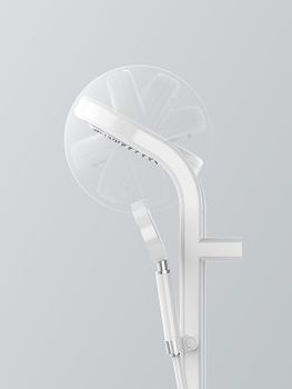 Душевая система AQUAme AQM8004W с термостатом Белая матовая — фото 2, Душевые стойки