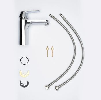 Смеситель для раковины AQUAme Prato AQMP6130 Хром — фото 3, Смесители для раковины