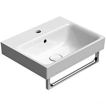 Раковина GSI Nubes 50 9682111 Белая — фото 3, Раковины встраиваемые сверху