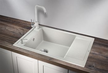 Granula-7806, БАЗАЛЬТ, кухонная мойка, кварц — фото 2, Кухонные мойки