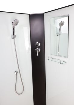 Душевая кабина Niagara Classic NG-6701-14BKT (90х90х210) средний поддон(26см),черный,стекло прозрачн — фото 6, Душевые кабины