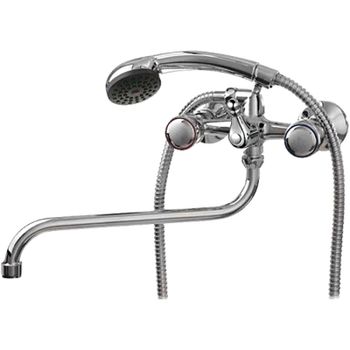 Смеситель для ванны Ledeme H17 2117L универсальный Хром — фото 1, Смеситель для ванны