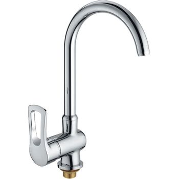 Смеситель для кухни Haiba HB4066 Хром — фото 1, Смесители для кухни